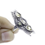 Peridot Gemstone Green Stone, Handmade Ring, Woman's peridot Ring, Artisan Jewelry, 925 Sterling Silver