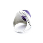 Amethyst Gemstone Oval Stone, Handmade Ring, Woman's Amethyst Ring, Artisan Jewelry, 925 Sterling Silver