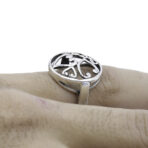 Vintage Ornate Swirl Heart Ring 925 Sterling Silver