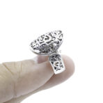 Vintage Ornate Swirl Ring, Moroccan Ring, 925 Sterling Silver