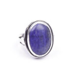 Vintage Real Cabochon Lapis Lazuli Swirl Ring