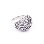 Vintage flower Ornate Swirl Ring, Moroccan Ring, 925 Sterling Silver