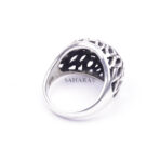Vintage flower Ornate Swirl Ring, Moroccan Ring, 925 Sterling Silver