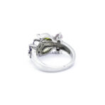 Amethyst and Peridots Ring, Peridots Ring, Amethyst Ring, Woman's Amethyst Ring, Artisan Jewelry, 925 Sterling Silver