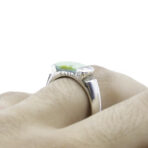 Green Turquoise Tribal Pattern Ring, Green Turquoise, Vintage ring Turquoise ring, Artisan Jewelry, 925 Sterling Silver