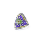 Moroccan Enamel Ring, Kabyle Ring, Berber Ring, Handmade Ring, Artisan Jewelry, 925 Sterling Silver