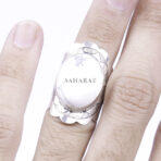 Natural Howlite Gemstone Ring, Natural Howlite Gemstone, Handmade Ring, 925 Sterling Silver