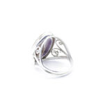 Orange Cowrie Shell Adjustable Ring, Cowrie Shell Ring, Handmade Ring, 925 Sterling Silver
