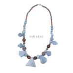 Handmade Berber Necklace, Moroccan Tribal Jewelry, Turquoise Stones Vintage Pendant Bohemian Necklace