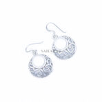 Perforated Earrings, 925 Sterling Silver, Round Earring, Handcrafted Jewelry, Festival Earrings, Boho Chic Wedding