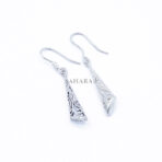 Filigree Cone Dangle Earrings, Drop Earrings, 925 Sterling Silver Dangling Silver Earrings, Boho Statement Gift Earrings
