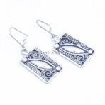 Amazigh Earring, Handmade Earring Silver, African Tuareg, Moroccan Style Earrings, Filigree Dangle Jewelry