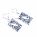 Amazigh Earring, Handmade Earring Silver, African Tuareg, Moroccan Style Earrings, Filigree Dangle Jewelry