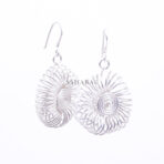Swirl Earrings, 925 Sterling Silver, Swirls, Whirlpool Earring, Handcrafted Jewelry, Boho Jewelry