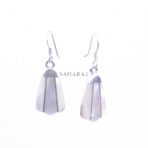 Mother of Pearl Earrings, 925 Sterling Silver, Art Deco Fan Earring, Handcrafted Jewelry, Iridescent Shell Inlay, Boho Chic Wedding