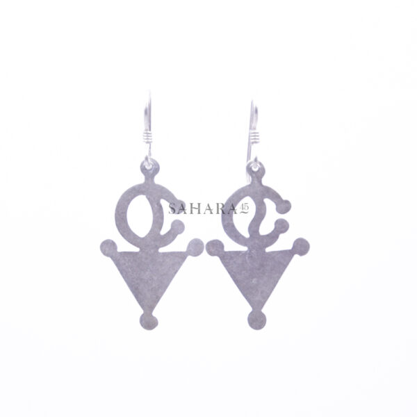 Berber Earring Silver, Moroccan Earrings Drop Tazerzit Vintage Hook Artisan Filigree Dangle Jewelry Handmade