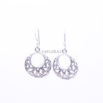 Perforated Earrings, 925 Sterling Silver, Round Earring, Handcrafted Jewelry, Festival Earrings, Boho Chic Wedding
