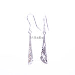 Filigree Cone Dangle Earrings, Drop Earrings, 925 Sterling Silver Dangling Silver Earrings, Boho Statement Gift Earrings