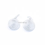 Swirl Earrings, 925 Sterling Silver, Swirls, Whirlpool Earring, Handcrafted Jewelry, Boho Jewelry