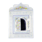 Moroccan Vintage Handmade Wall Mirror, Wood Wall Mirror, Moroccan Mirror