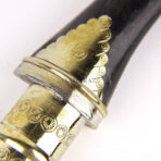 Jambiya Moroccan Handmade Small Dagger Black Handle goat Knife Stainless Steel Yellow Islamic Authentic Arabic