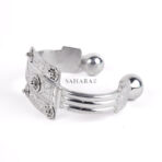 Tuareg Large Aluminum Anklet or Bracelet with Knobs Mali, Tuareg Bracelet, Tuareg Anklet, African Anklet, Khal-khal Sharawi, Khal-khal Sahra