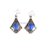 Turquoise Earring, Tuareg Earring, African Earring, Moroccan Earring, Dangle Earring, Handmade Artisan Earring, 925 Silver