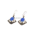 Turquoise Earring, Tuareg Earring, Earring Tuareg, African Earring, Moroccan Earring, Dangle Earring, Handmade Artisan Earring, 925 Silver