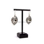 Tiger's Eye Earring, Earring Tuareg, African Earring, Moroccan Earring, Dangle Earring, Vintage Earring, Handmade Artisan Earring, 925 Silver