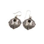 Tiger's Eye Earring, Earring Tuareg, African Earring, Moroccan Earring, Dangle Earring, Vintage Earring, Handmade Artisan Earring, 925 Silver