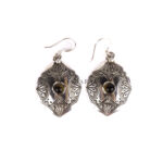 Tiger's Eye Earring, Earring Tuareg, African Earring, Dangle Earring, Handmade Artisan Earring, 925 Silver