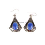 Turquoise Earring, Tuareg Earring, Earring Tuareg, African Earring, Moroccan Earring, Dangle Earring, Handmade Artisan Earring, 925 Silver