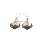 Tuareg Earring Silver, Tribal Moroccan Jewelry Ethnic, African Cross Handmade Niger, Vintage Gypsy, Boho Bohemian, Berber Earring