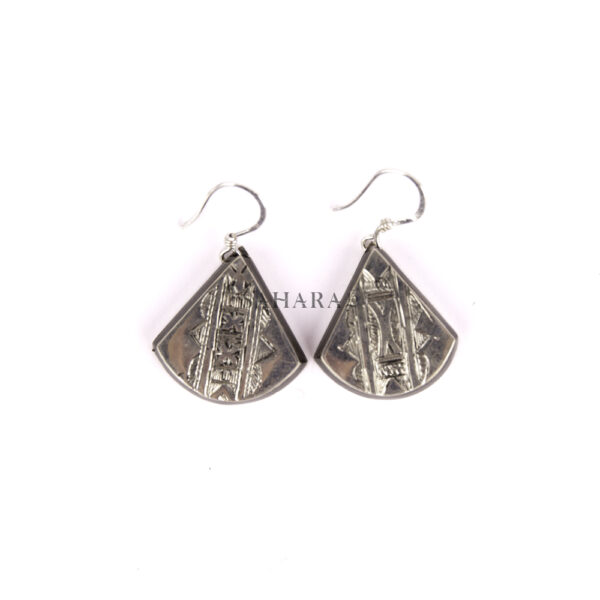 Tuareg Earring, Earring Tuareg, African Earring, Moroccan Earring, Ebony Earring, Vintage Earring, Handmade Artisan Earring, 925 Silver