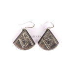 Ebony Earring, Tuareg Earring, African Earring, Moroccan Earring, Vintage Earring, Handmade Artisan Earring, 925 Silver