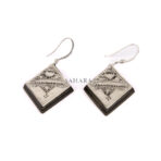 Tuareg Earring, Earring Tuareg, African Earring, Moroccan Earring, Ebony Earring, Vintage Earring, Handmade Artisan Earring, 925 Silver