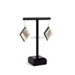 Tuareg Earring, Earring Tuareg, African Earring, Moroccan Earring, Ebony Earring, Vintage Earring, Handmade Artisan Earring, 925 Silver