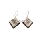 Tuareg Earring, Earring Tuareg, African Earring, Moroccan Earring, Ebony Earring, Vintage Earring, Handmade Artisan Earring, 925 Silver