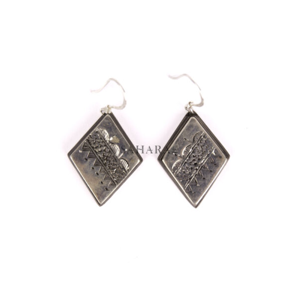 Ebony Earring, Tuareg Earring, African Earring, Moroccan Earring, Vintage Earring, Handmade Artisan Earring, 925 Silver