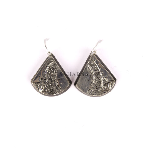 Tuareg Earring, Earring Tuareg, African Earring, Moroccan Earring, Ebony Earring, Vintage Earring, Handmade Artisan Earring, 925 Silver