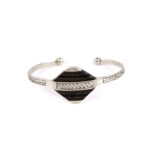 Tuareg Bracelet with Ebony Wood, Bracelet Tuareg, African Bracelet, Moroccan Bracelet, Ebony Bracelet, Handmade Artisan Bracelet, 925 Silver
