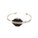 Tuareg Bracelet with Ebony Wood, Bracelet Tuareg, African Bracelet, Moroccan Bracelet, Ebony Bracelet, Handmade Artisan Bracelet, 925 Silver