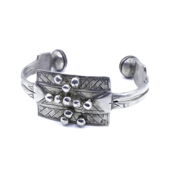 Tuareg Bracelet Silver Tribal Open Bangle